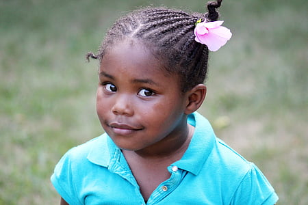 small child, girl, curious, sweet, innocence, young, african american child