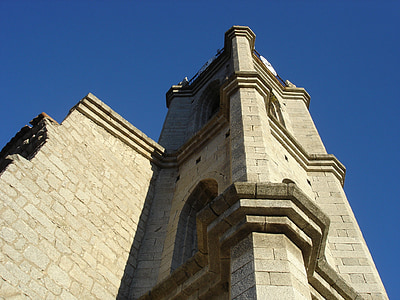 Campanile, perspektyva bokštas, bažnyčia, Italija