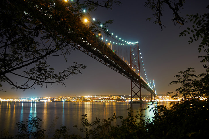 Bridge, Tejo, Portugal, floden, Lissabon, City, Europa