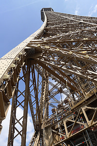 toren, Eiffel, Parijs, Frankrijk, Eiffeltoren, het platform, monument