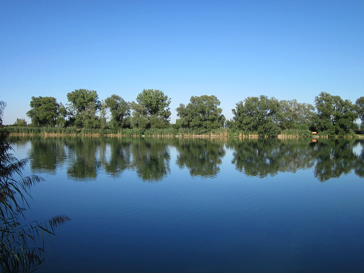 Silz, steengroeve pond, Lake, water, reflectie, rustige, rust