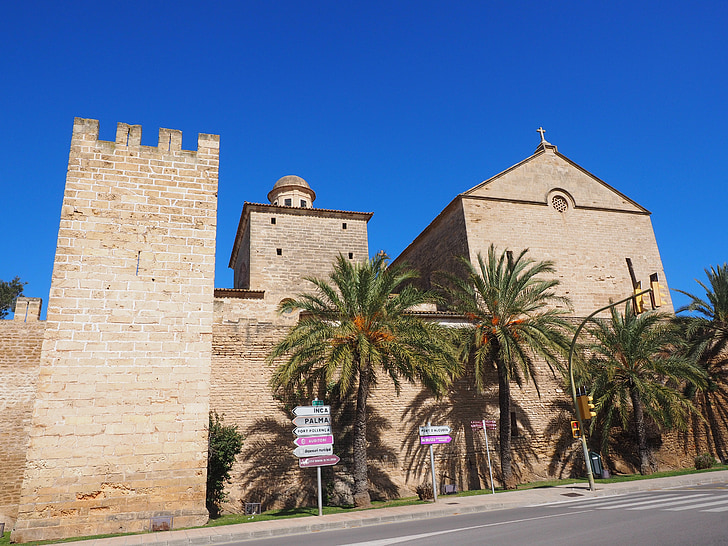 Església de sant jaume, kostel, Alcudia, Mallorca, novogotický, Sant jaume, Església parroquial