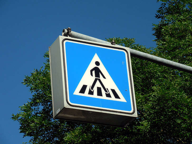 shield, traffic, traffic sign, road sign, road, street sign, pedestrian crossing
