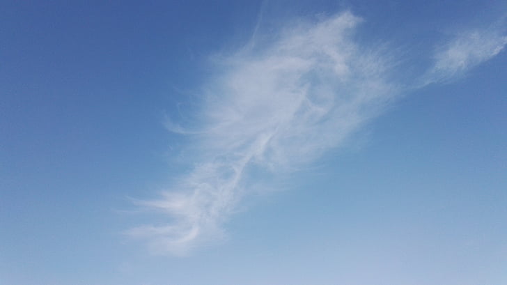blauer Himmel, White cloud, Brise