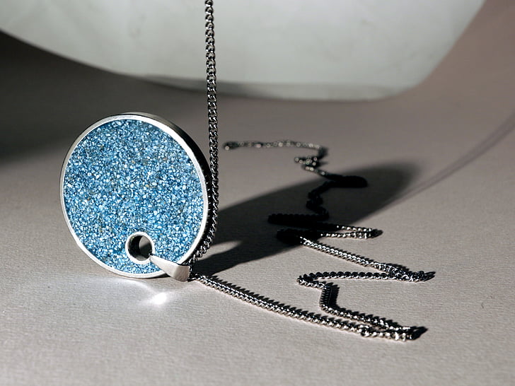 pendant, necklace, fashion, luxury, jewelry, glamour, blue
