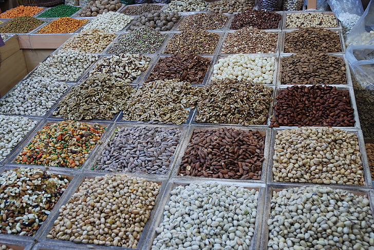 spices, market, eat, beans, market stall, dealer, oriental