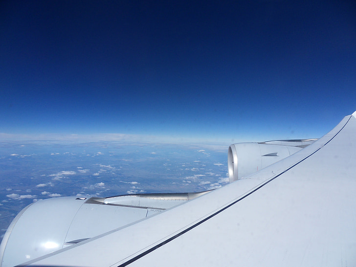 fly, clouds, above the clouds, wing, sky, blue