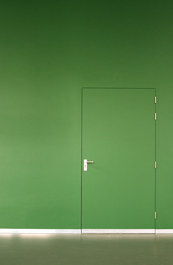 durvis, zaļa, pamata