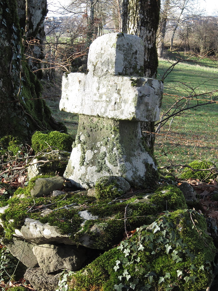 Croix, Pierre, campagne, tombe, cimetière, en plein air, Pierre tombale