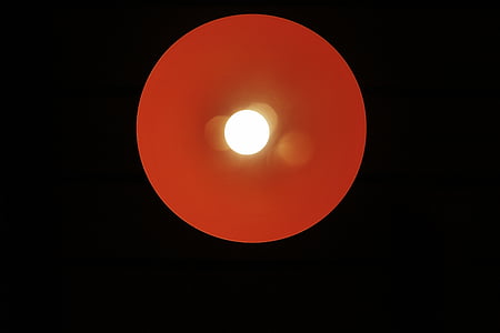 arancio, giallo, luce, rosso chiaro, lampadina, rosso, cerchio