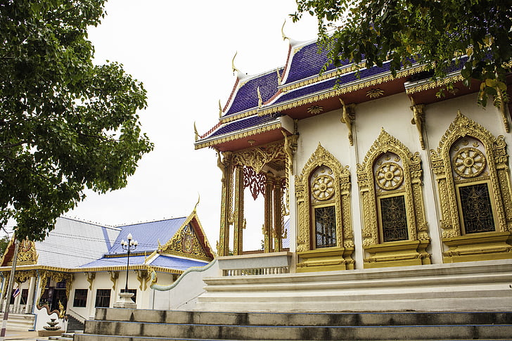 Thailand, Ubol, Isaan, Tempel, Khon--kaen, Wat, het platform