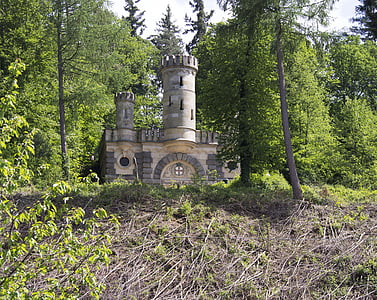 Castelul, sistem hidraulic, Freiburg, pădure, pitoresc, mai departe, răsturnat