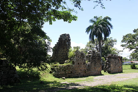 Panama, varemed, kelner., ajalugu, kuulus koht, vana, kultuuride