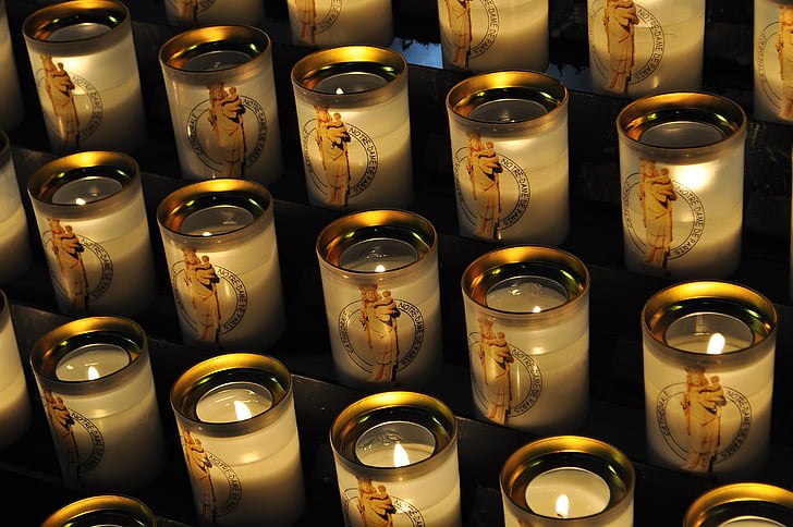 žvakės, religija, simbolis, šviesos, liepsna, dvasingumas, bažnyčia