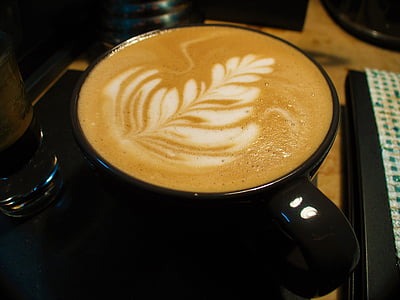 soya latte, coffee, latte, latte art, coffee - drink, coffee cup, drink