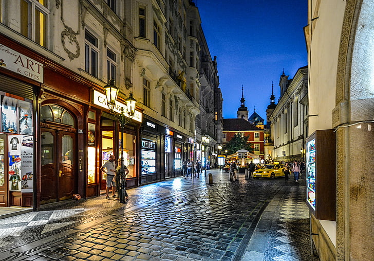 Praha, Praha, Ceko, Republik, Street, Kota, lama