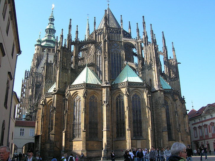 sct vitus cathedral, architecture, building, cathedral, prague, fantastic, tourism