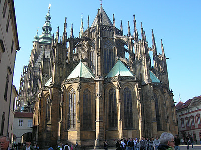 SCT Vituskathedraal, het platform, gebouw, Kathedraal, Praag, fantastische, Toerisme