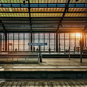 berlin, railway station, metro station, architecture, metro, glass facade, germany
