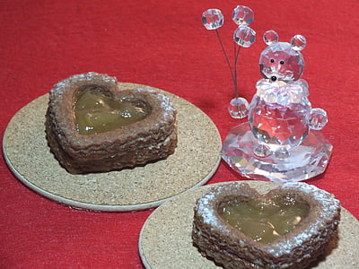 biskuit Italia, cookie, Cinta, romantis, Valentine, Perayaan, dihiasi