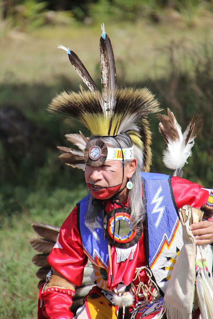indfødt amerikaner, danser, kostume, American west, indianerne, historiske, tribal