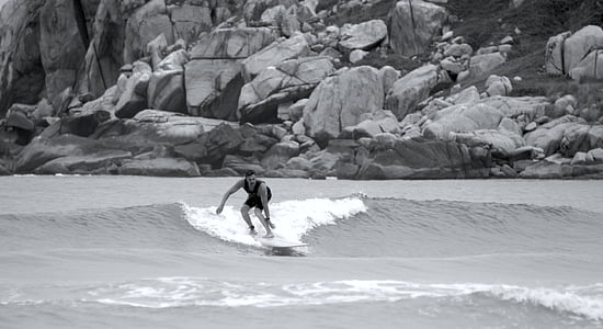 surfing, Laki-laki, musim panas, petualangan, Mar, gelombang, olahraga