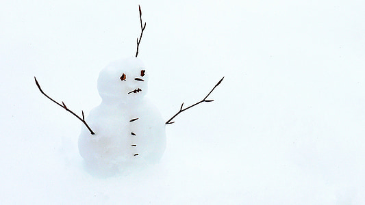 l'home de neu, neu, l'hivern, ninots de neu, blanc, fred, hivernal