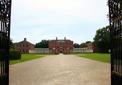 Museum, rakennus, Gate, kävelytie, polku, Tryon palace, Governor's mansion