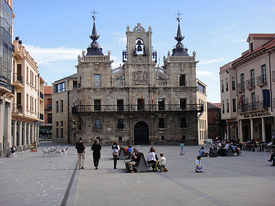 stavbe, Plaza, mesto, arhitektura, Madrid