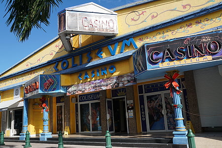 Philipsburg, de San Martín, Caribe, Casino, carretera