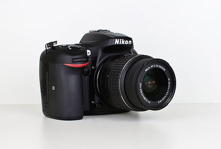 fotoaparát, Nikon, Nikon 7200, starý fotoaparát, • fotoaparát, Fotografie, světlo blesku