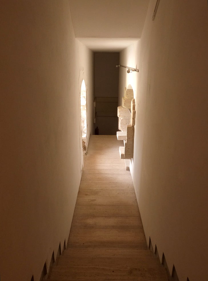 escalier, luminosité, Hall, à l’intérieur, escaliers, point de vue, tunnel
