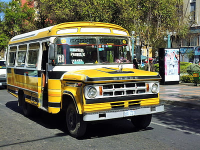 バス, 車両, 旧型, 古い, 自動, 市バス, レトロ