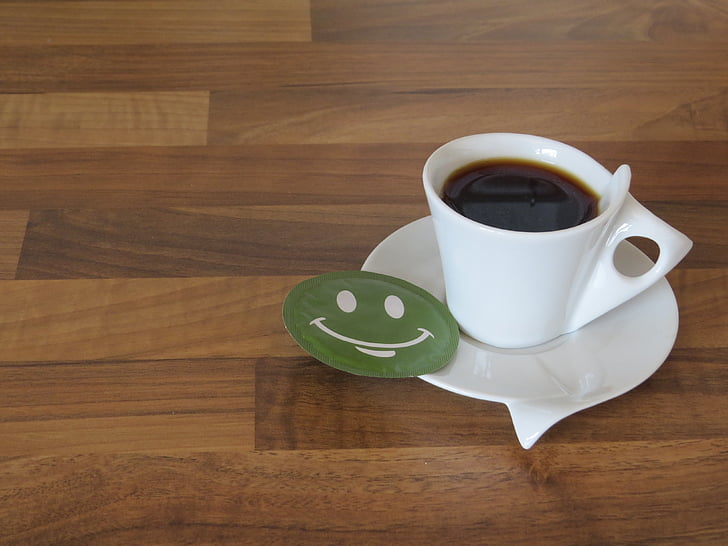 чаша кафе, кафе, усмивка, купа