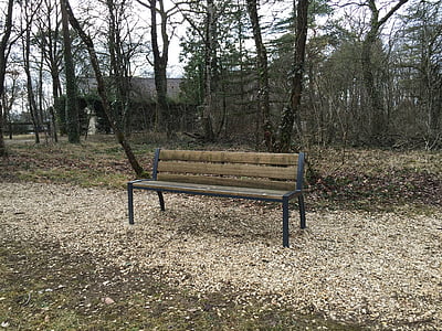 bench, park, nature, landscape, trees, garden