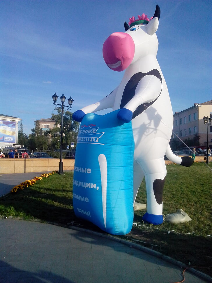 con bò, inflatable, Ngày sữa