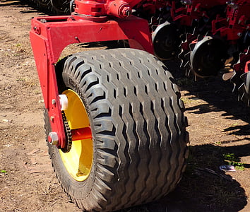 jordbruksutrustning, däck, landsbygdens verktyg, hjulet, traktor, jordbruk, maskiner