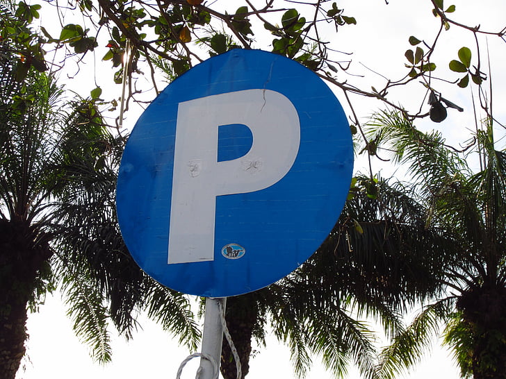 Schild, Park, Blau, Symbol, Urban, Symbol, Zeichen