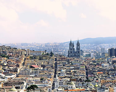 Ekvador, Quito, mesto, Panorama, krajine, Urban, spomenik