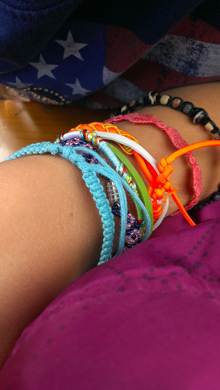 armband, smycken, dekorativa, färg, färgglada, mode smycken, armband