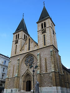 de kathedraal van de Heilige Hart, Sarajevo, Kathedraal, Bosnië