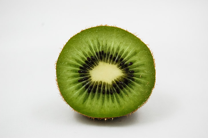 kiwi, half, fruit, vitamins, healthy eating, green, fresh