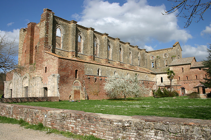 Toscana, luostari, Abbey, Abbazia san Galganon, Vault