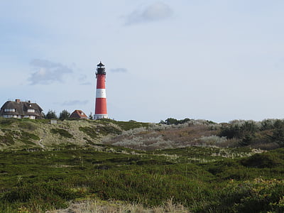 Lighthouse, Sylt, Hörnum, Heide