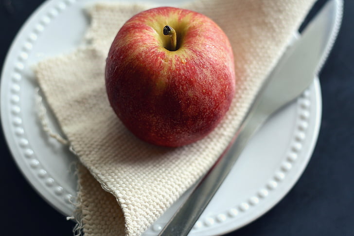 ābolu, augļi, sarkana, veselīgi, bioloģiskās lauksaimniecības, rudens, ēšanas