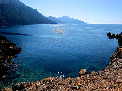 mediteranska, vode, Mallorca, odmor, romantična, Obala, raspoloženje