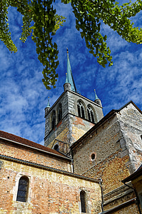 cerkev, Payerne, romanski, Švica, Abbey, stari, arhitektura
