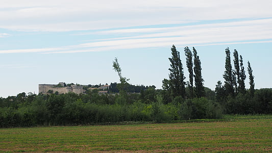 Fort saint-andré, Villeneuve-lès-avignon, erőd, Castle, épület, építészet, természet