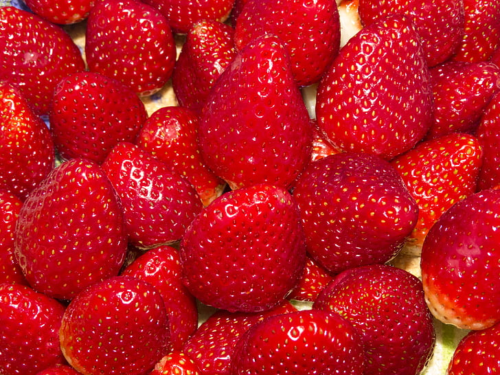 strawberry, fruit, macro, delight, health, power supply, natural