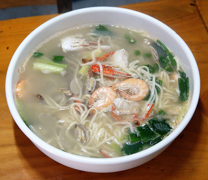 noodles, haemul-kalguksu, hand alkaline noodles, food, korean food, food market
